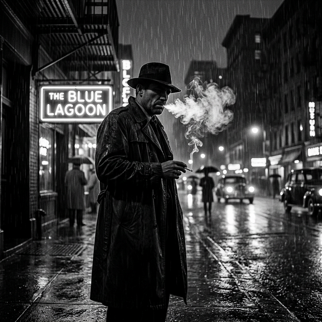 Vintage Noir Film Still